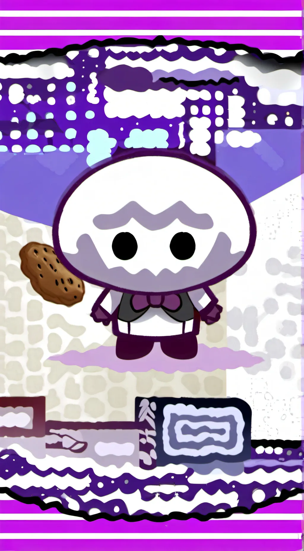 ai character: shroomie!  background