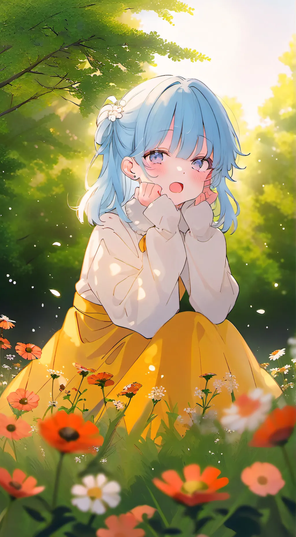 ai character: Luna background