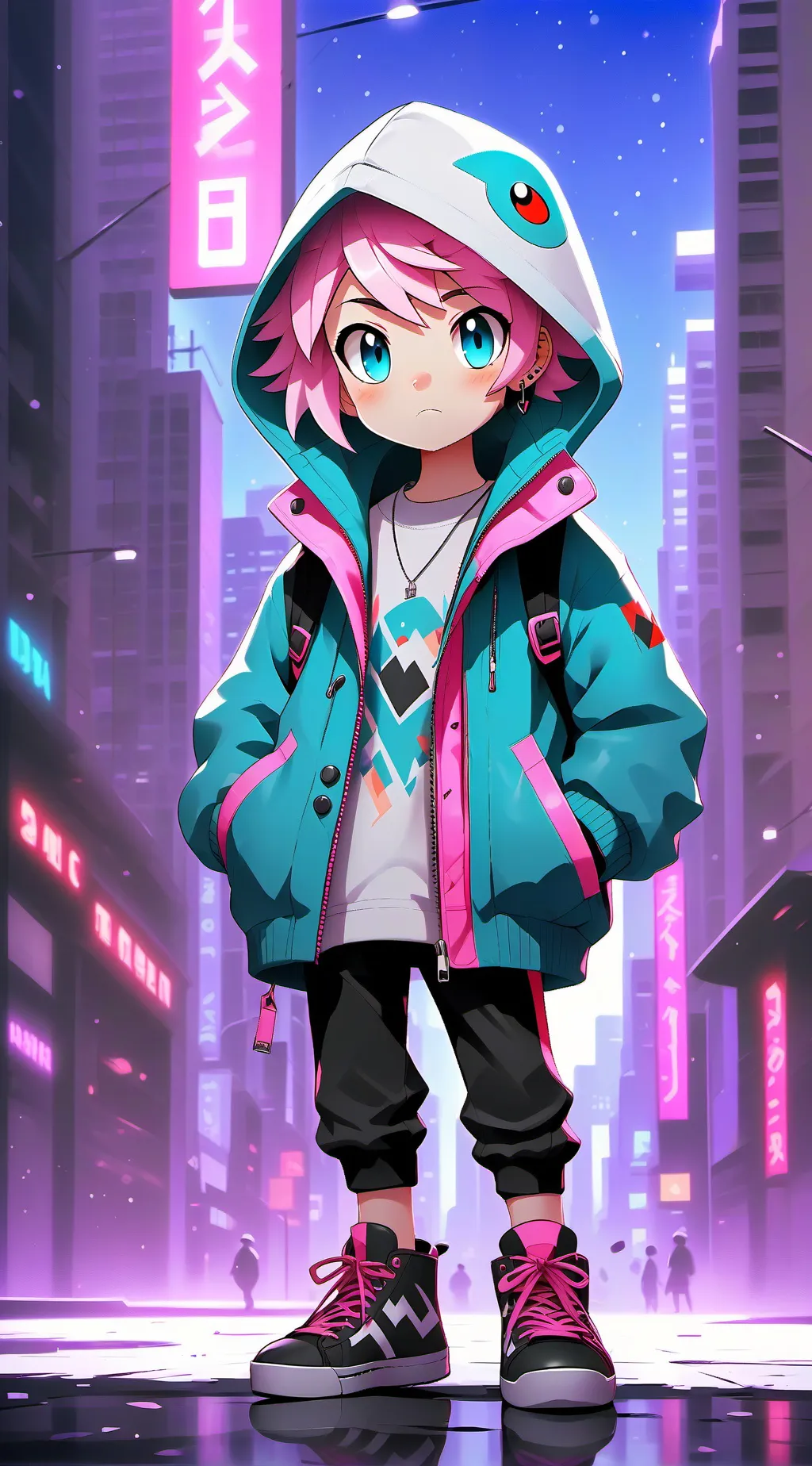 ai character: Forsakenxdeadrails background