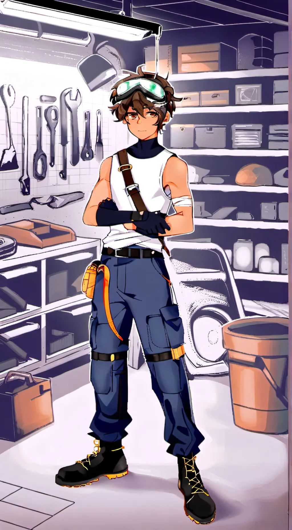 ai character: Lucas  background