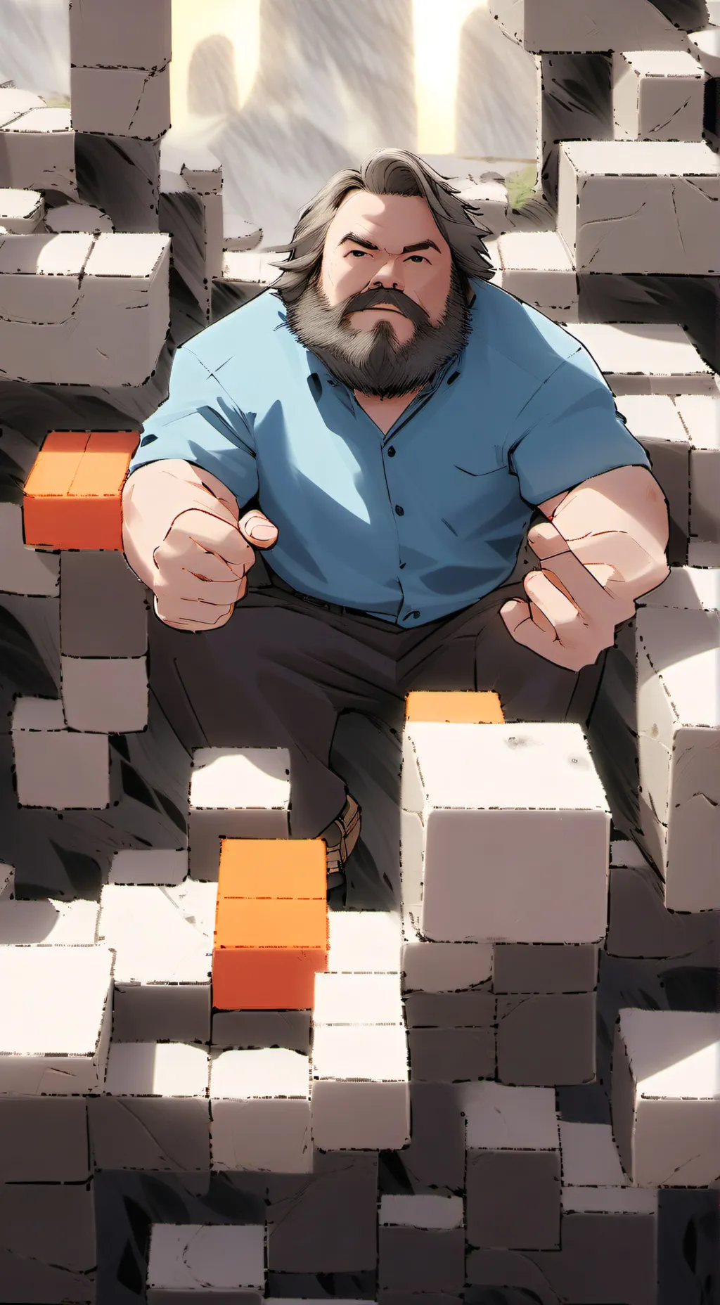 ai character: jack black background