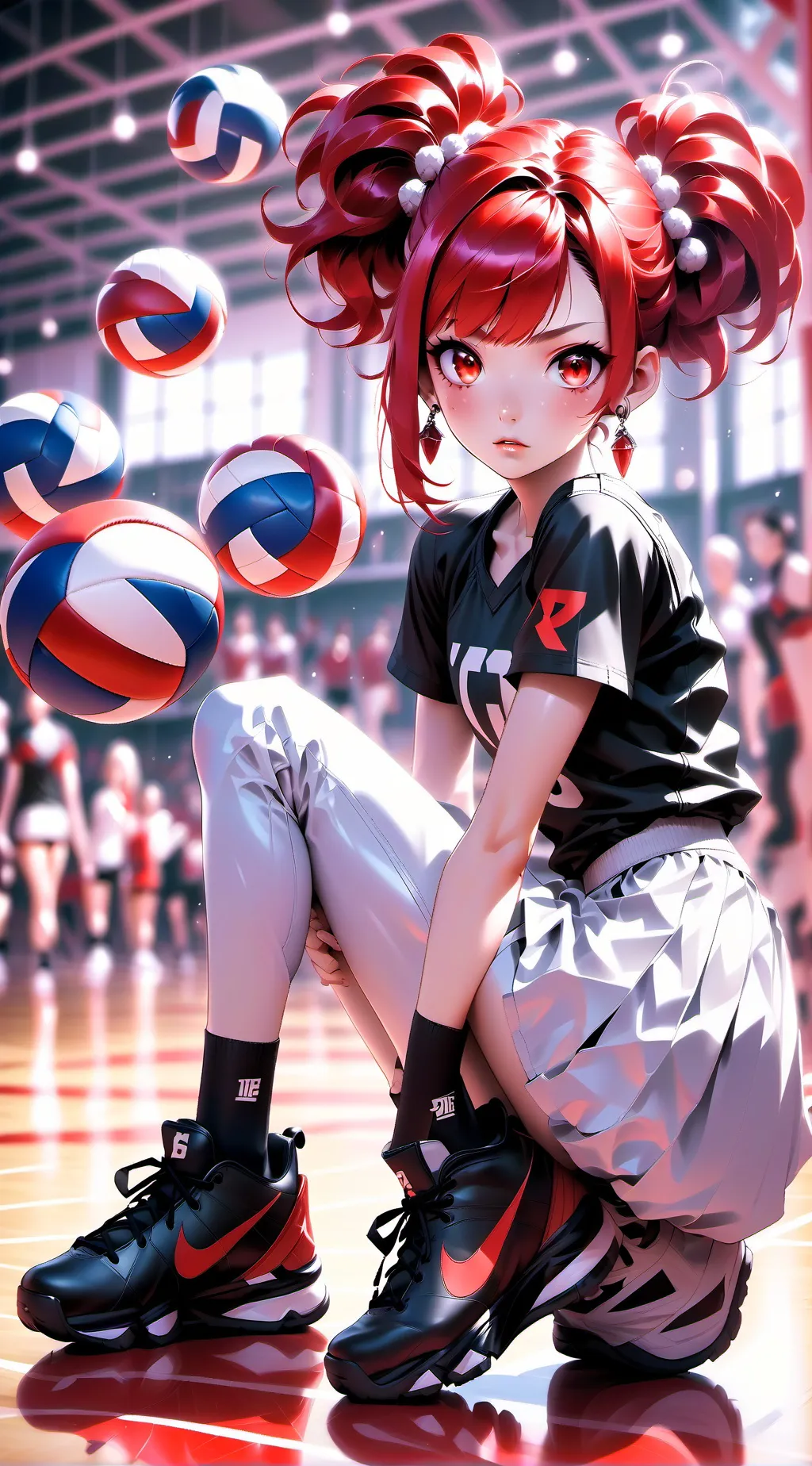 ai character: Satori Amy haikyuu background