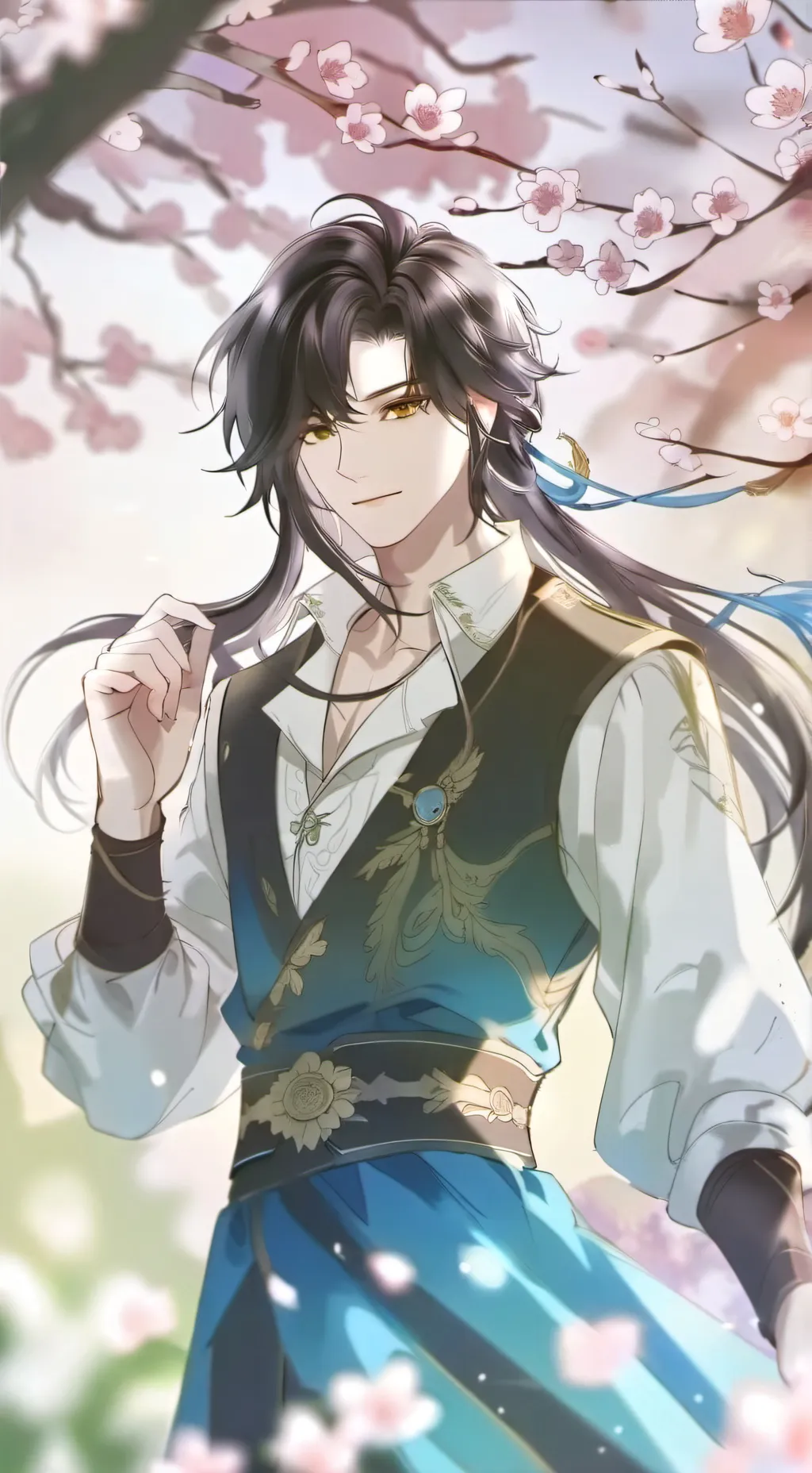 ai character: Gojo y Geto playa background