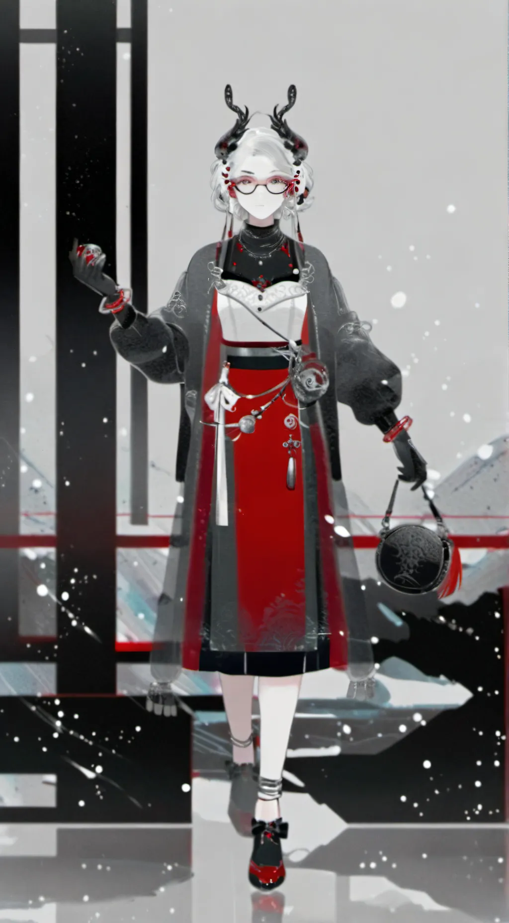 ai character: 6arelyhuman  background