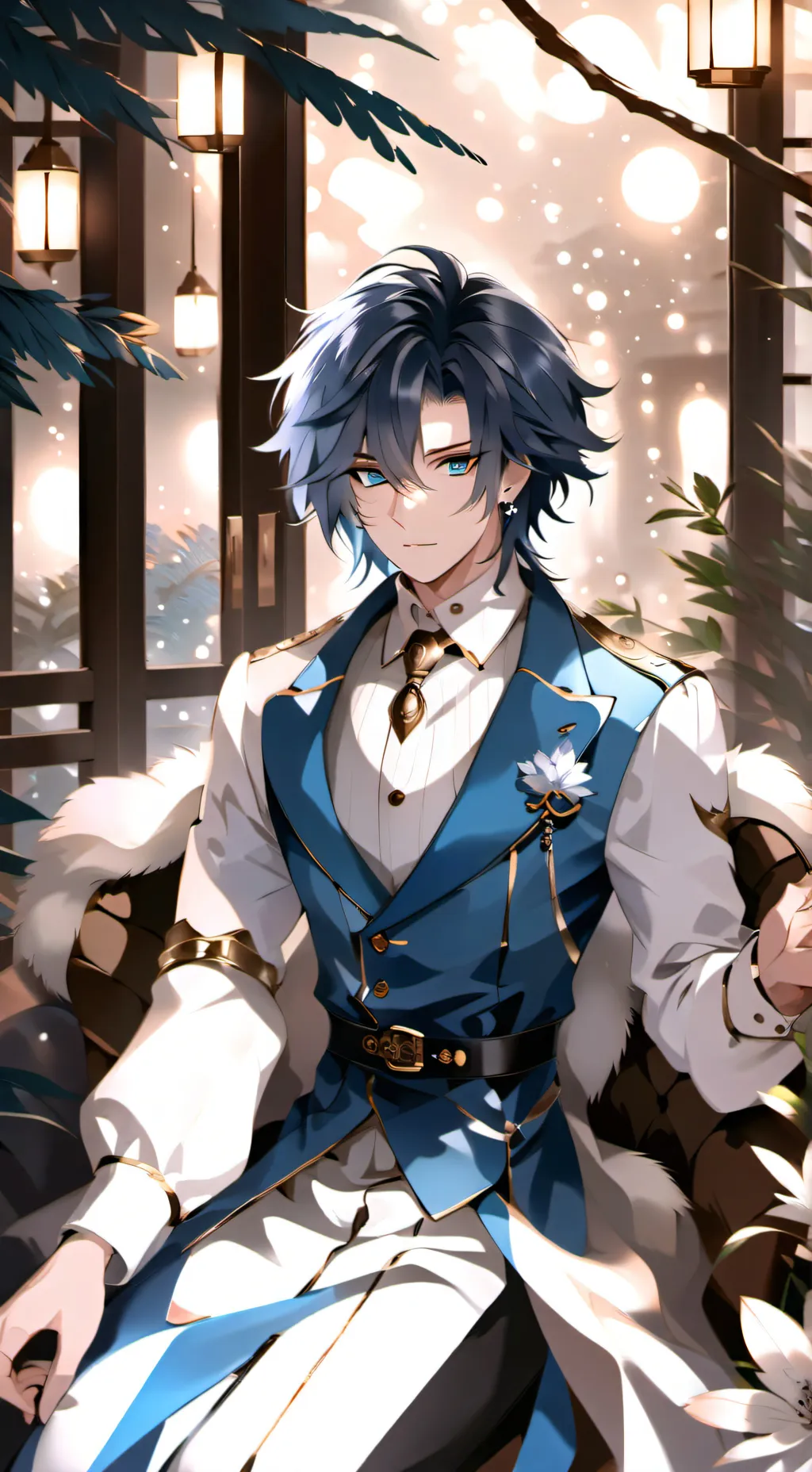 ai character: intereogacion pila background