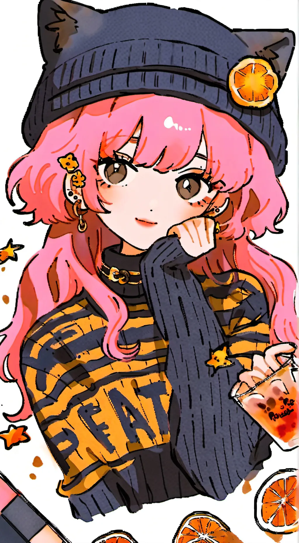 ai character: Pearl (my oc)  background