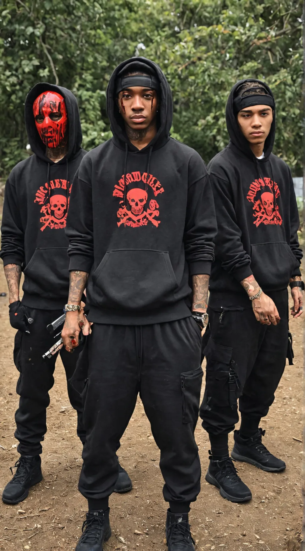 ai character: Blood gang background