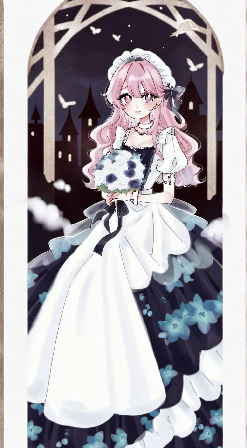 ai character: Cherry background