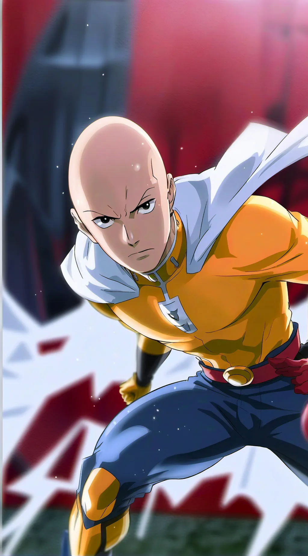 ai character: Saitama background