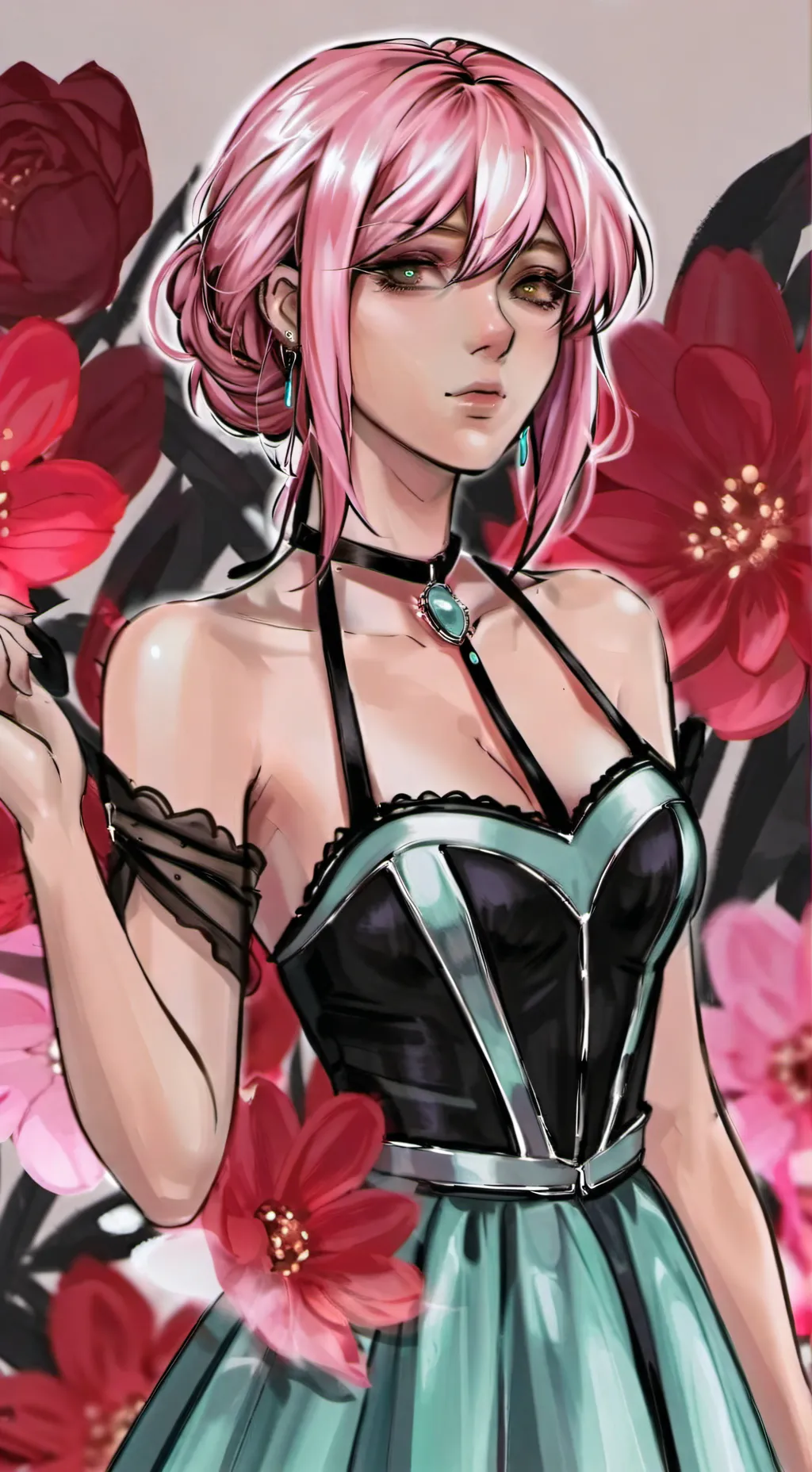 ai character: Rose background