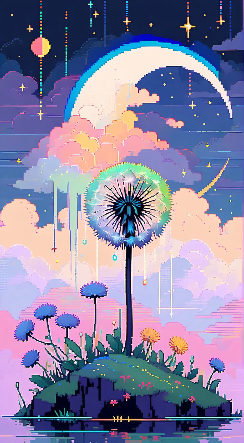 ai character: Moonflower (dandy) background