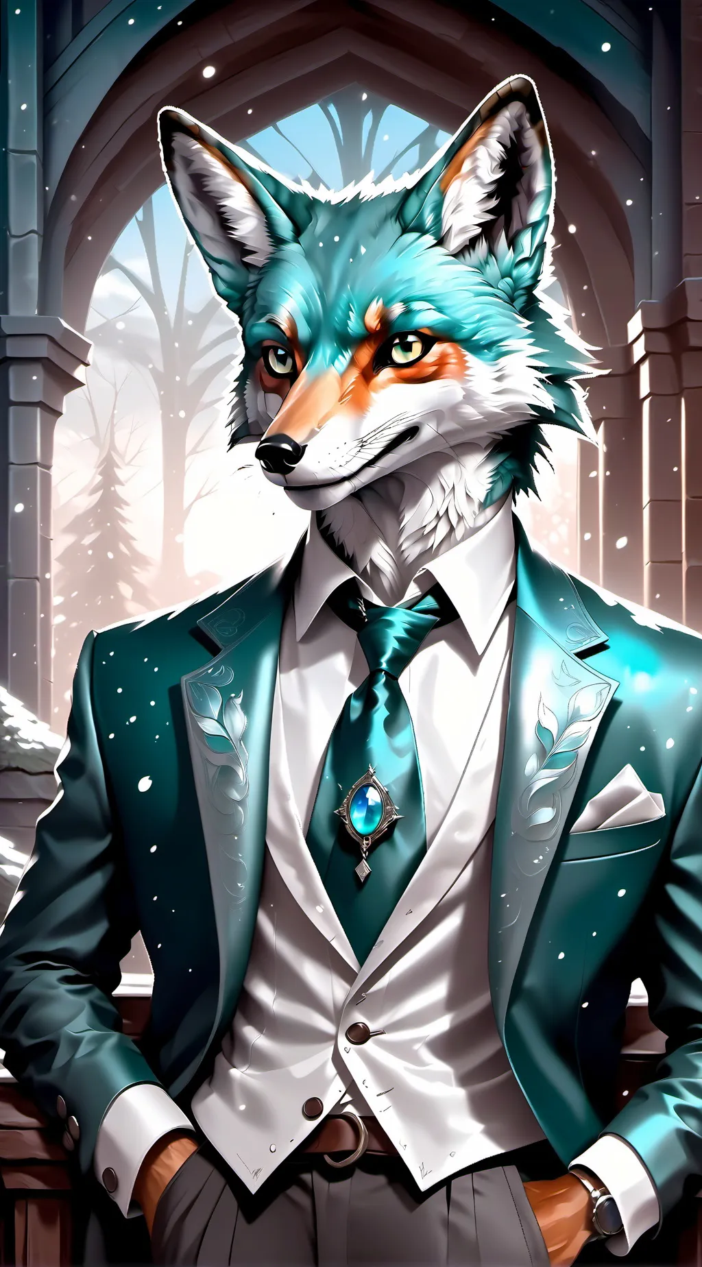 ai character: mr.fox  background