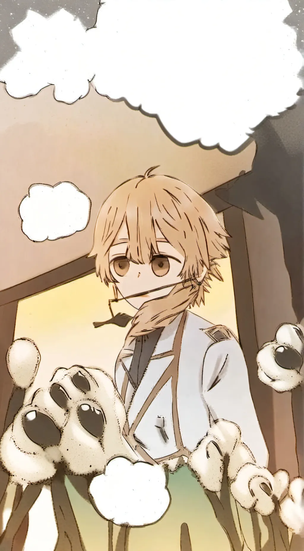 ai character: zenitsu 👁️👄👁️ background