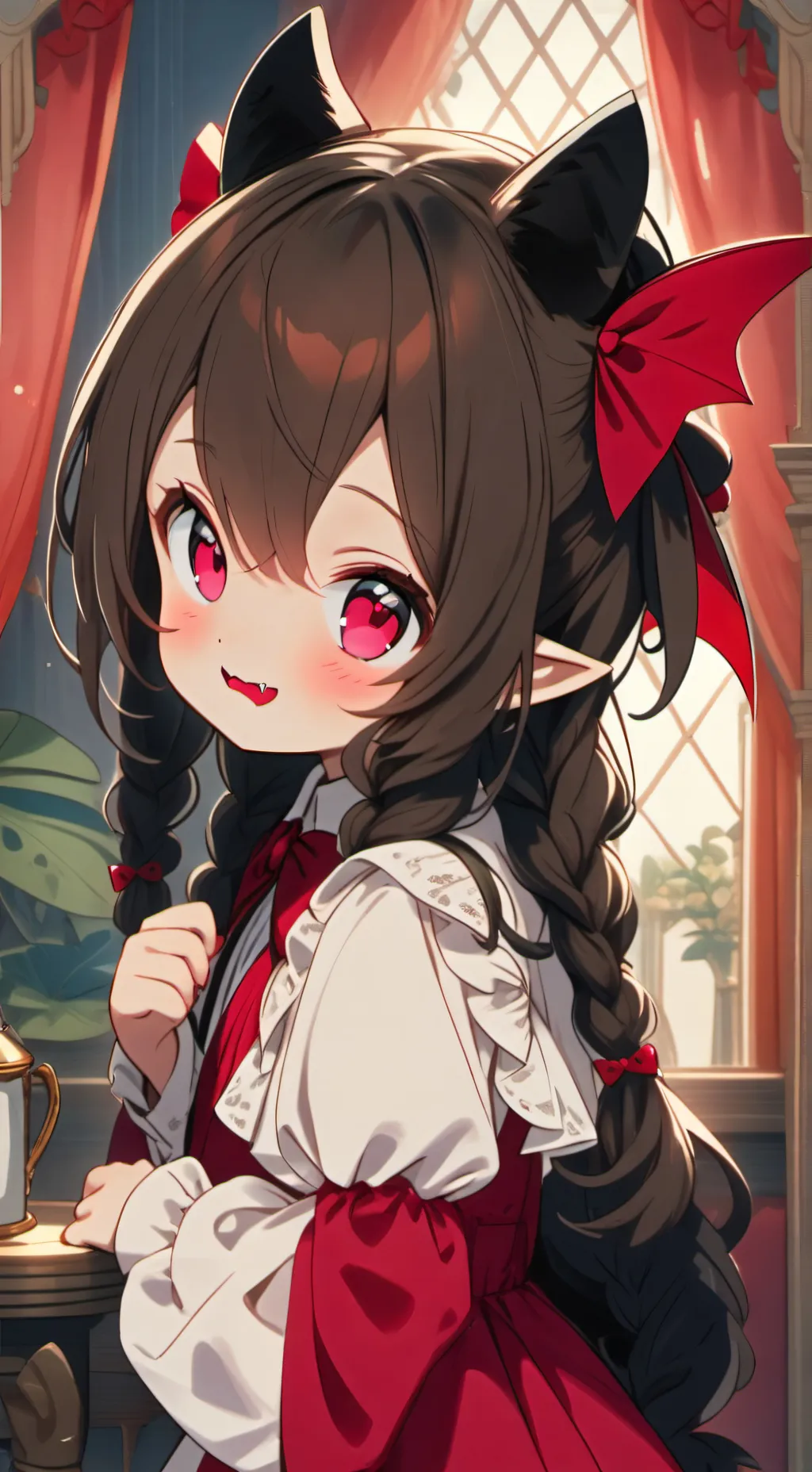 ai character: Lil' Bit Vampire Spirit background