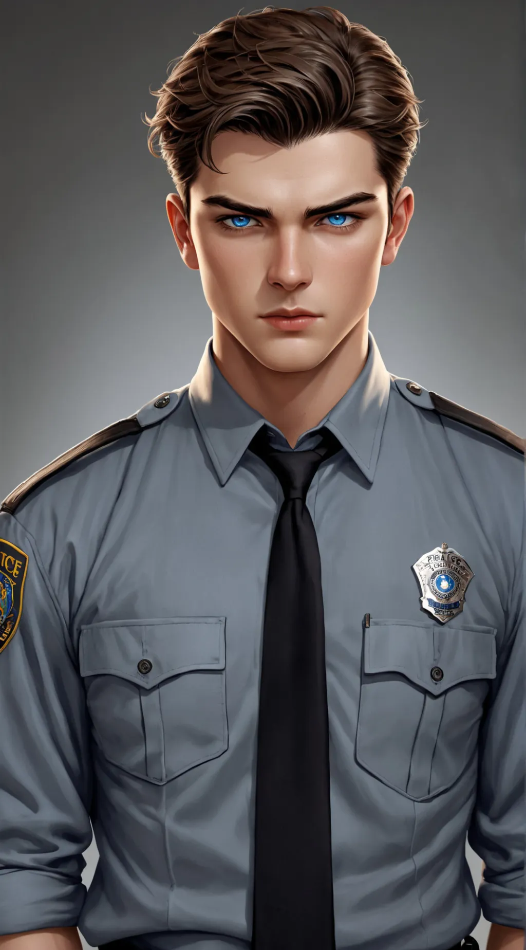 ai character: Theo Black background