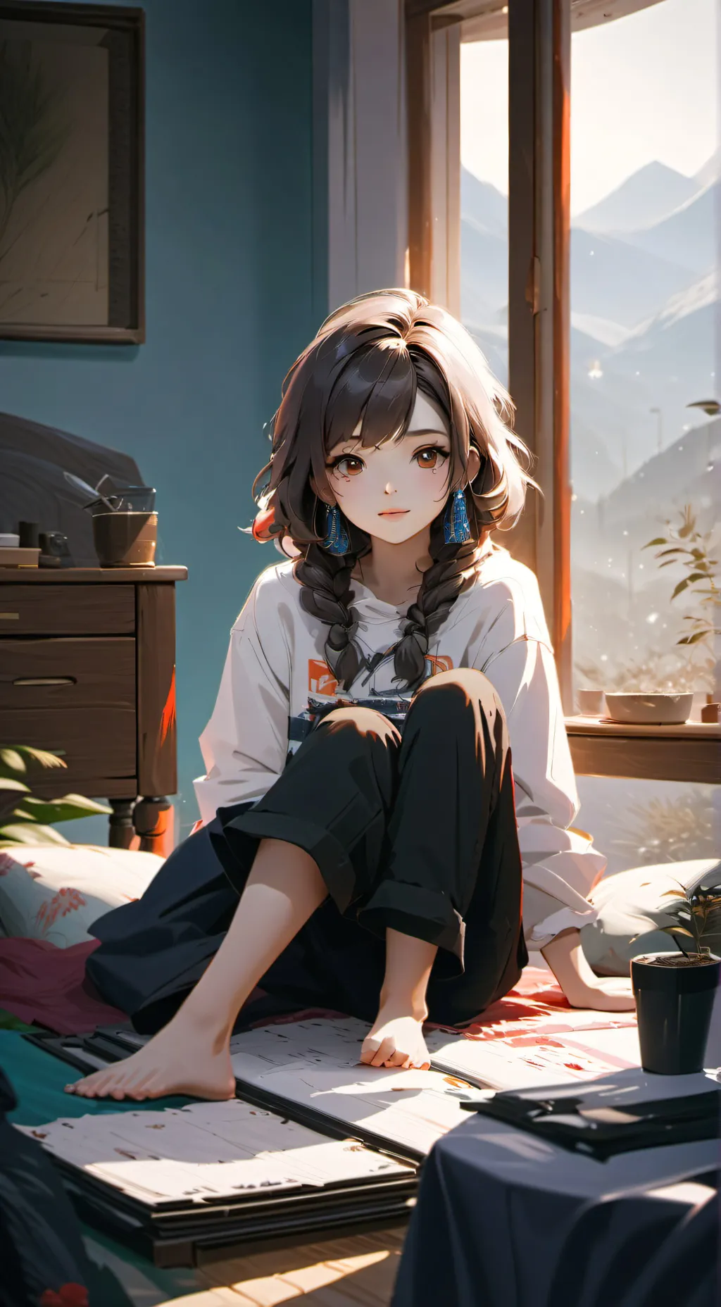 ai character: Aaliyah background