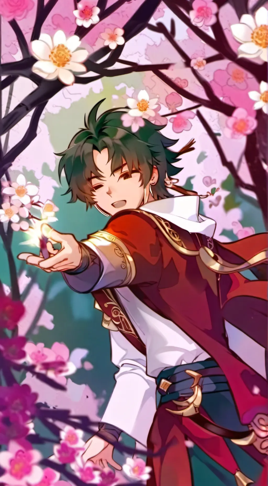 ai character: Drew TMF background