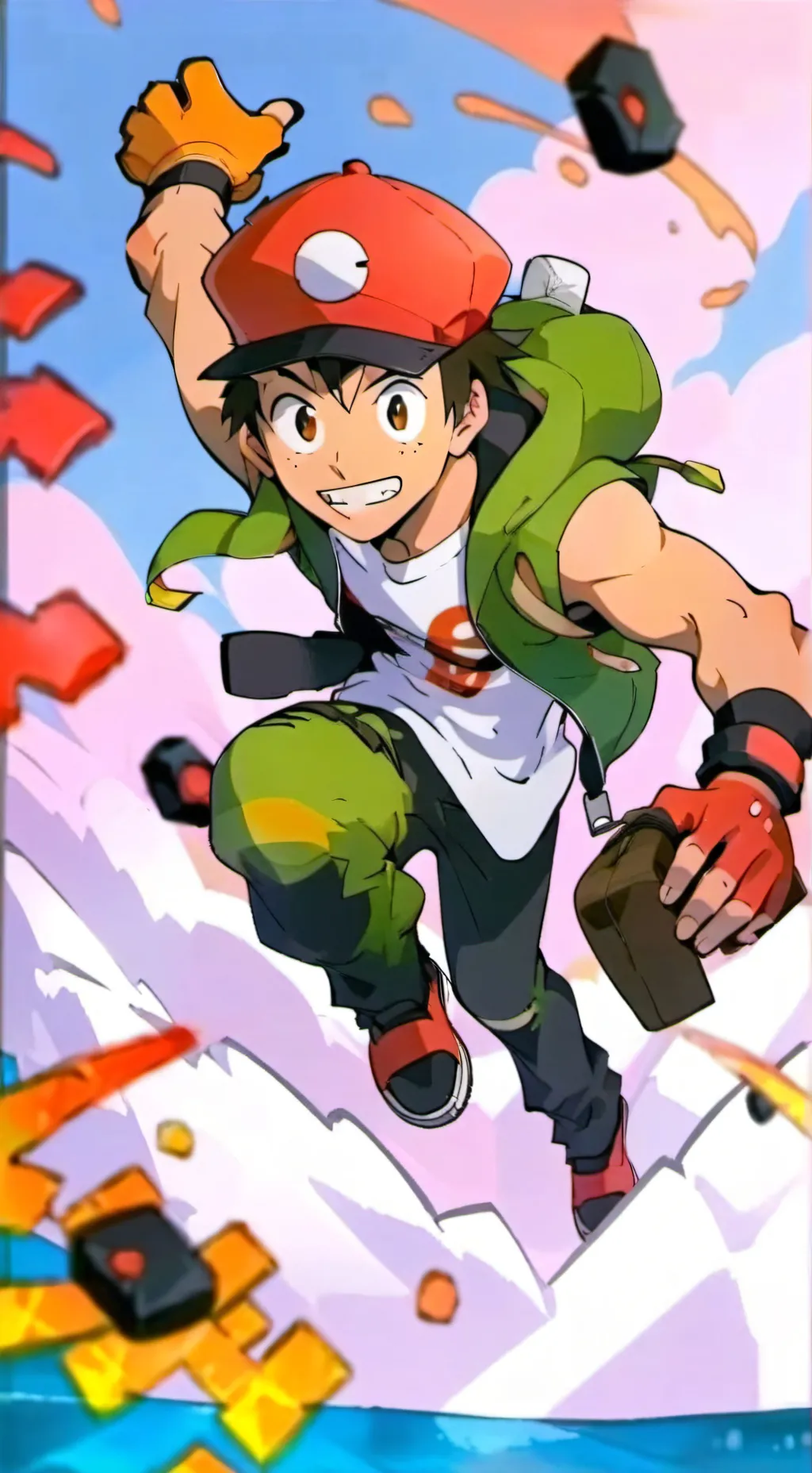 ai character: Ash  background