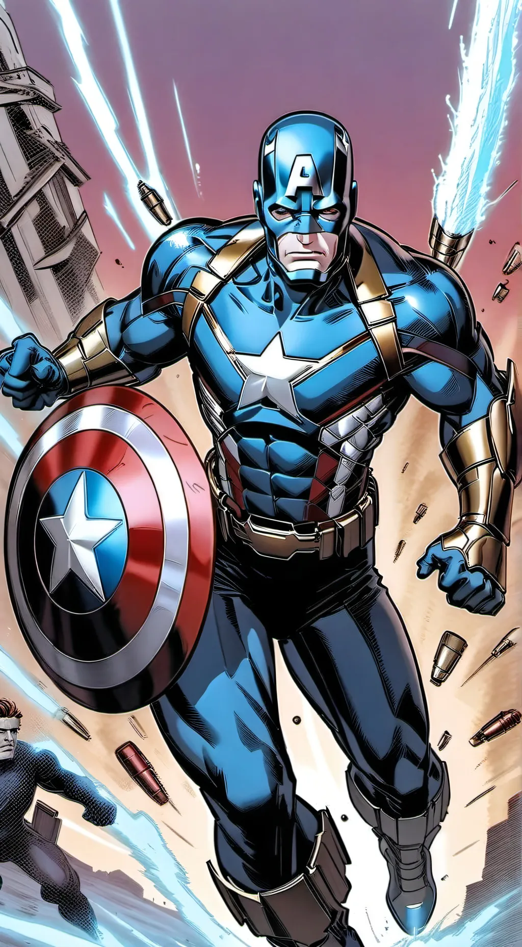 ai character: Avengers  background