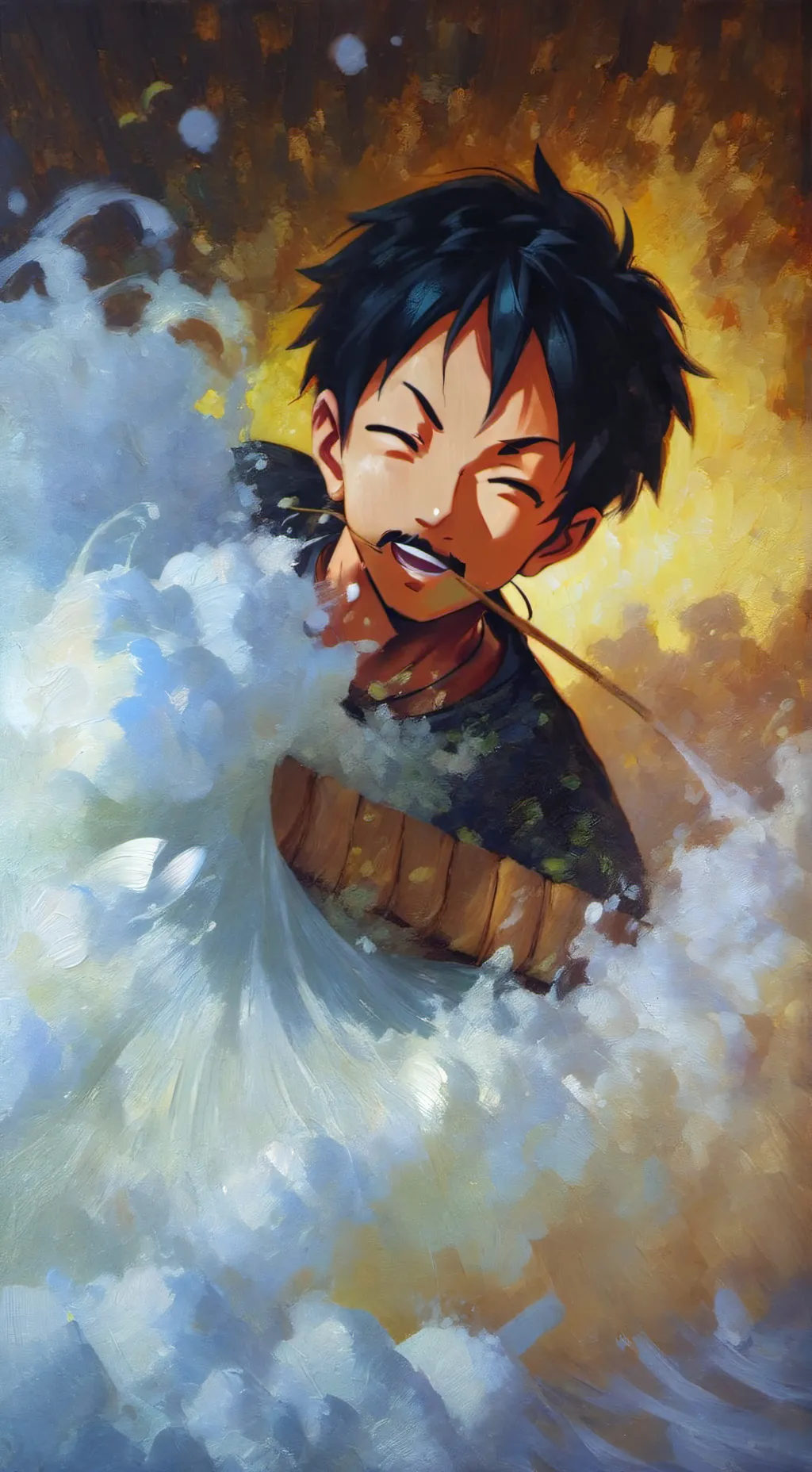 ai character: luffy background