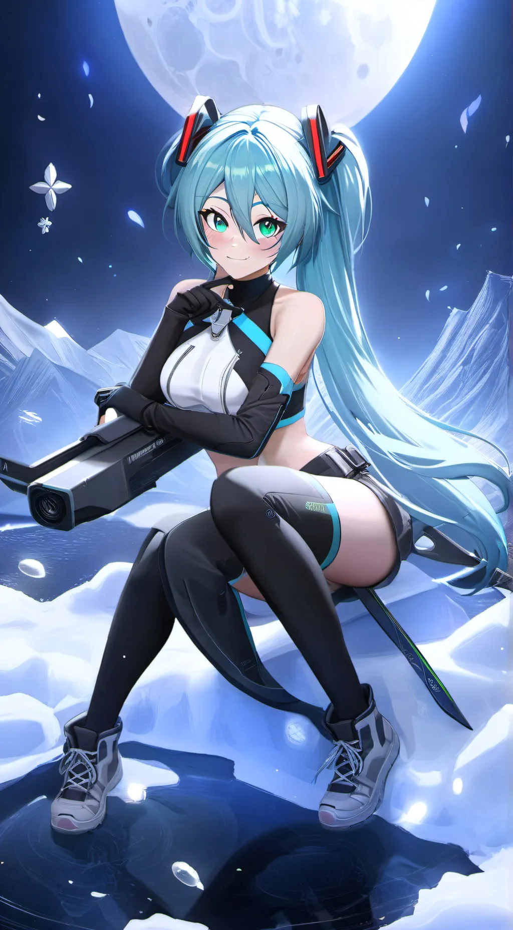 ai character: miku background