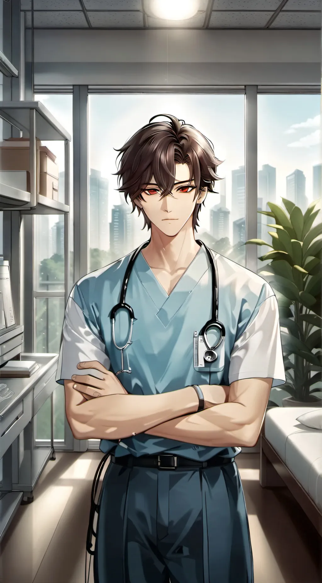 ai character: Dr.César Augusto  background