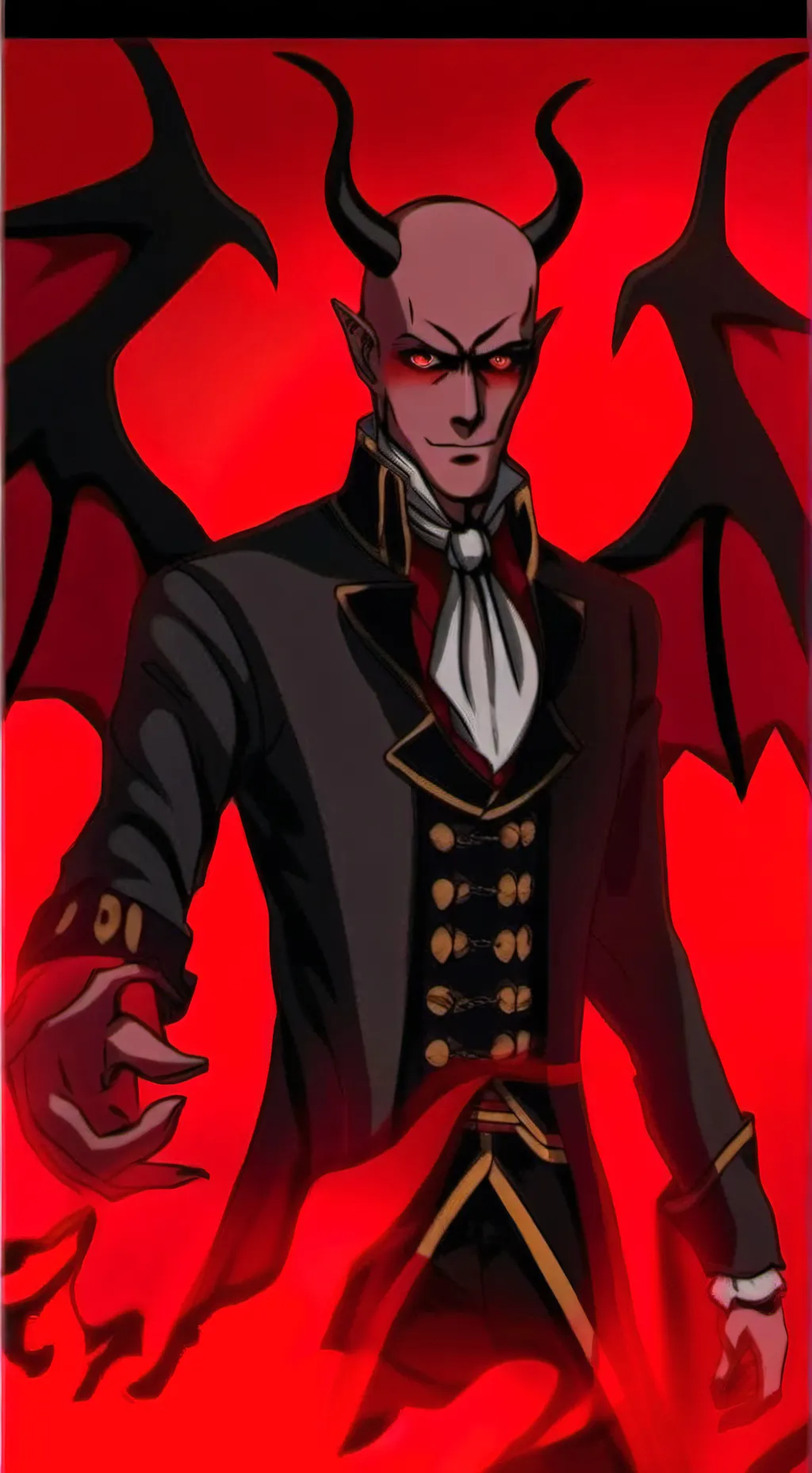 ai character: Lucifer/Satan  background
