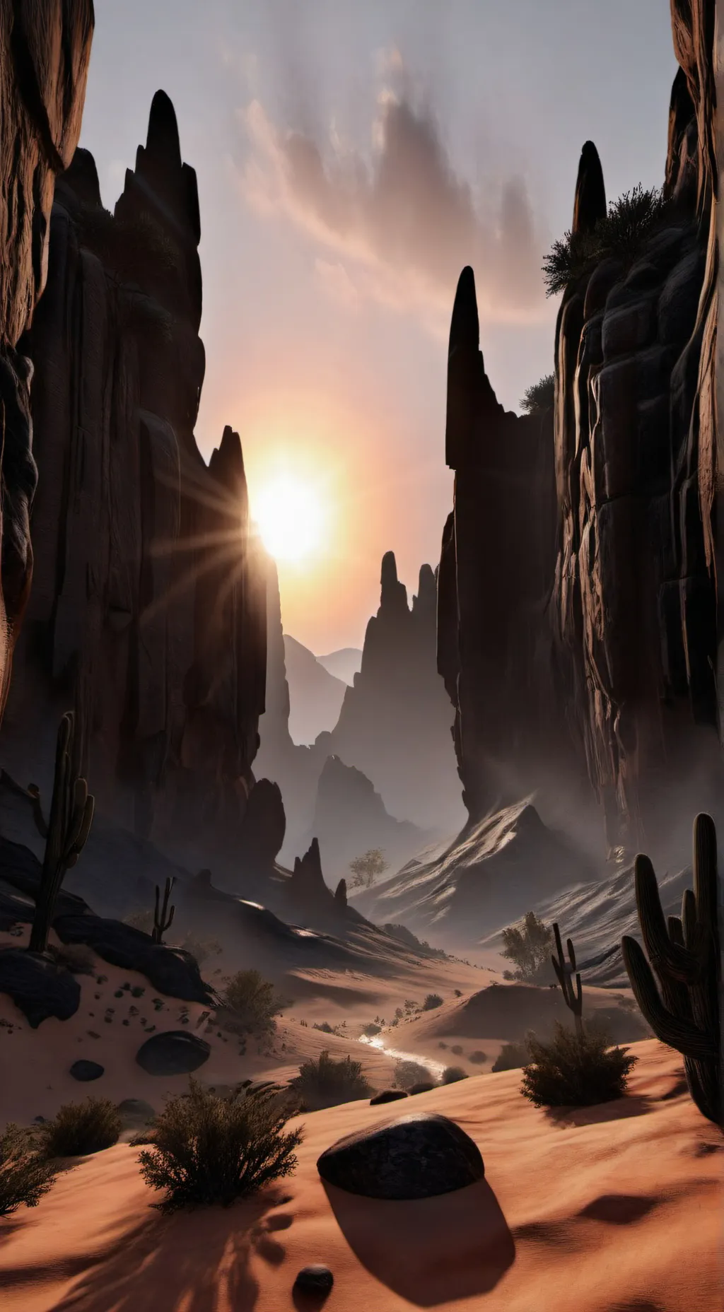 ai character: the hills have eye background