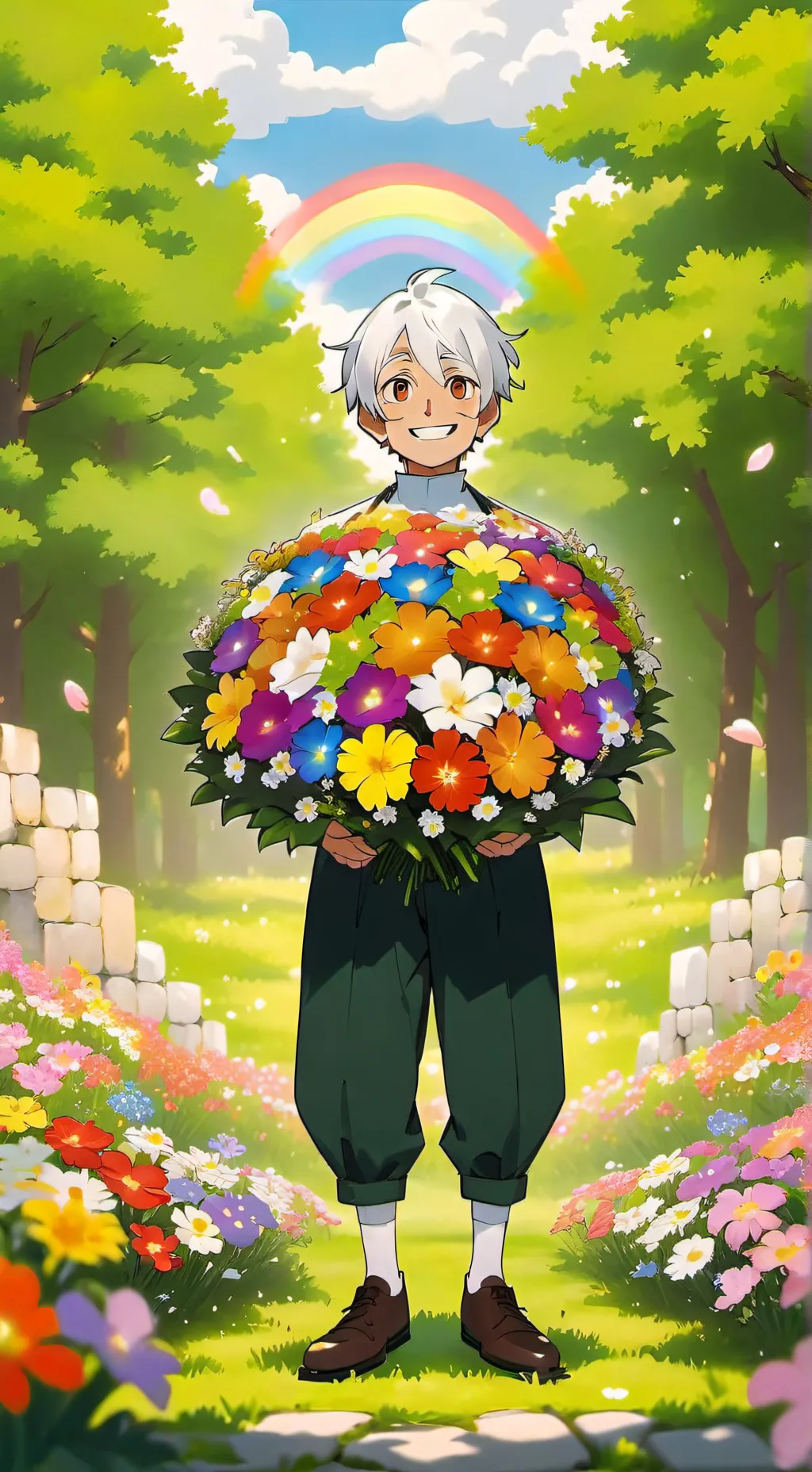 ai character: Dandys world background