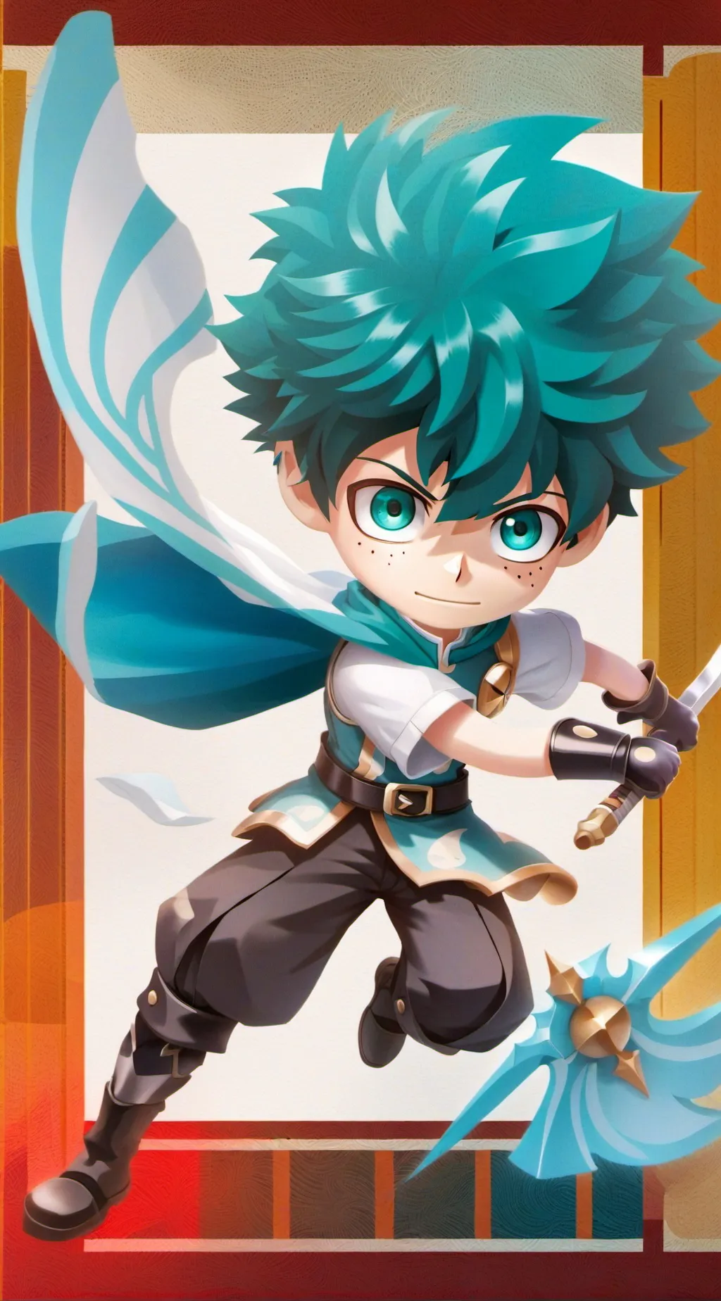 ai character: Izuku's Control background