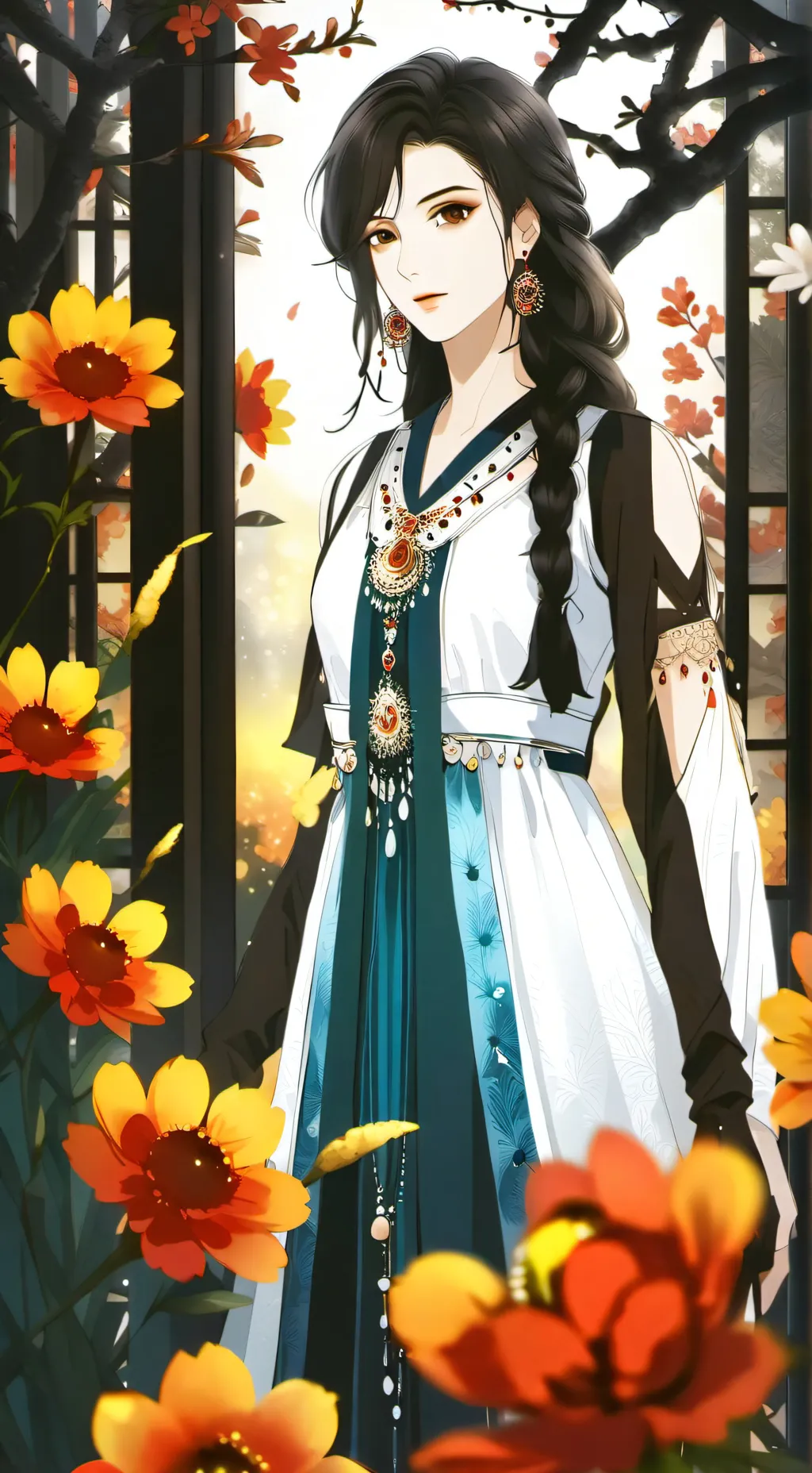 ai character: Ashley  background