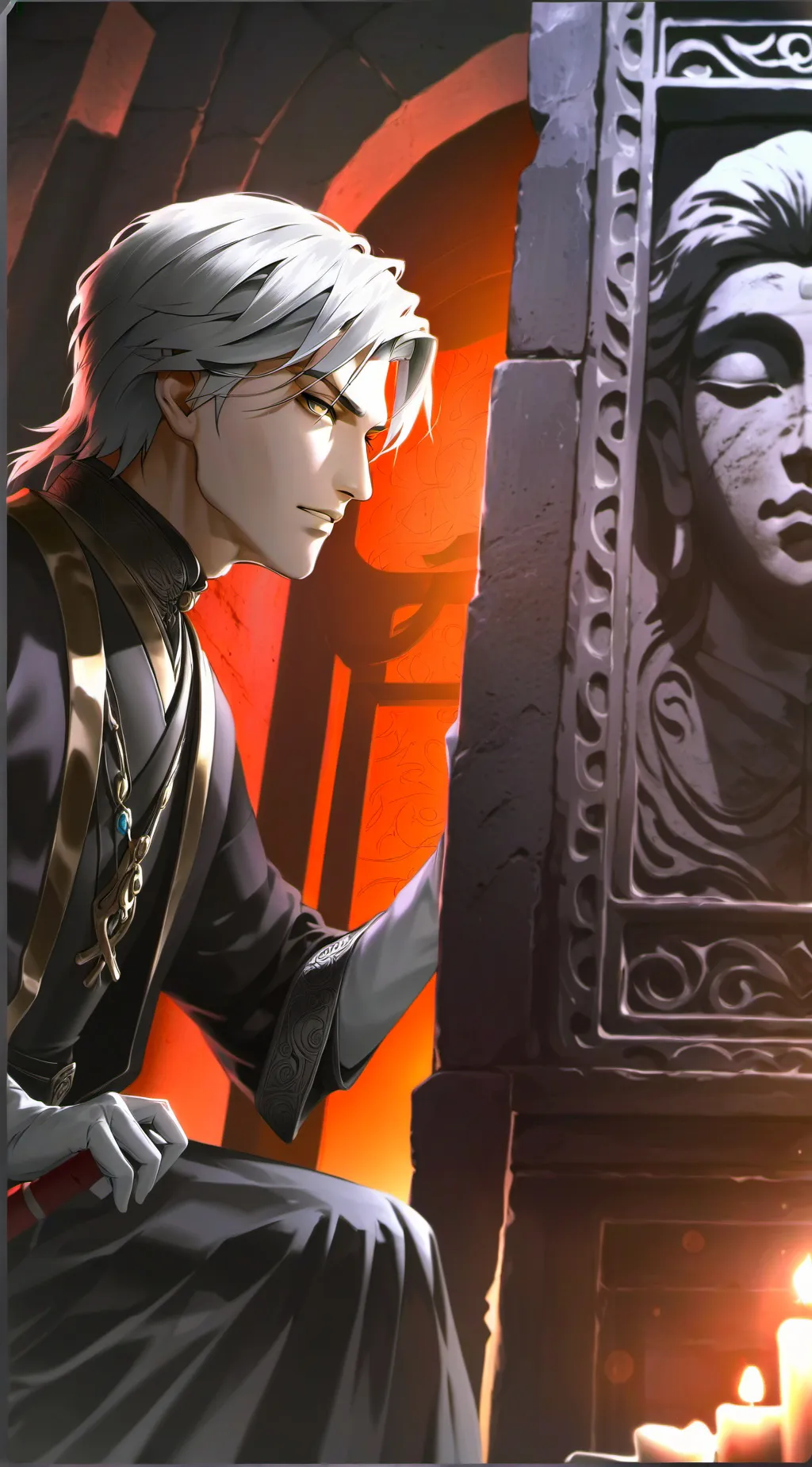 ai character: Master of the Hall background