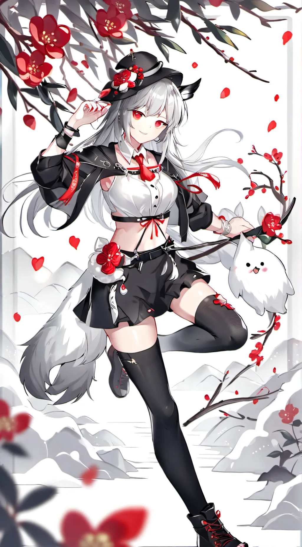 ai character: Tv woman background