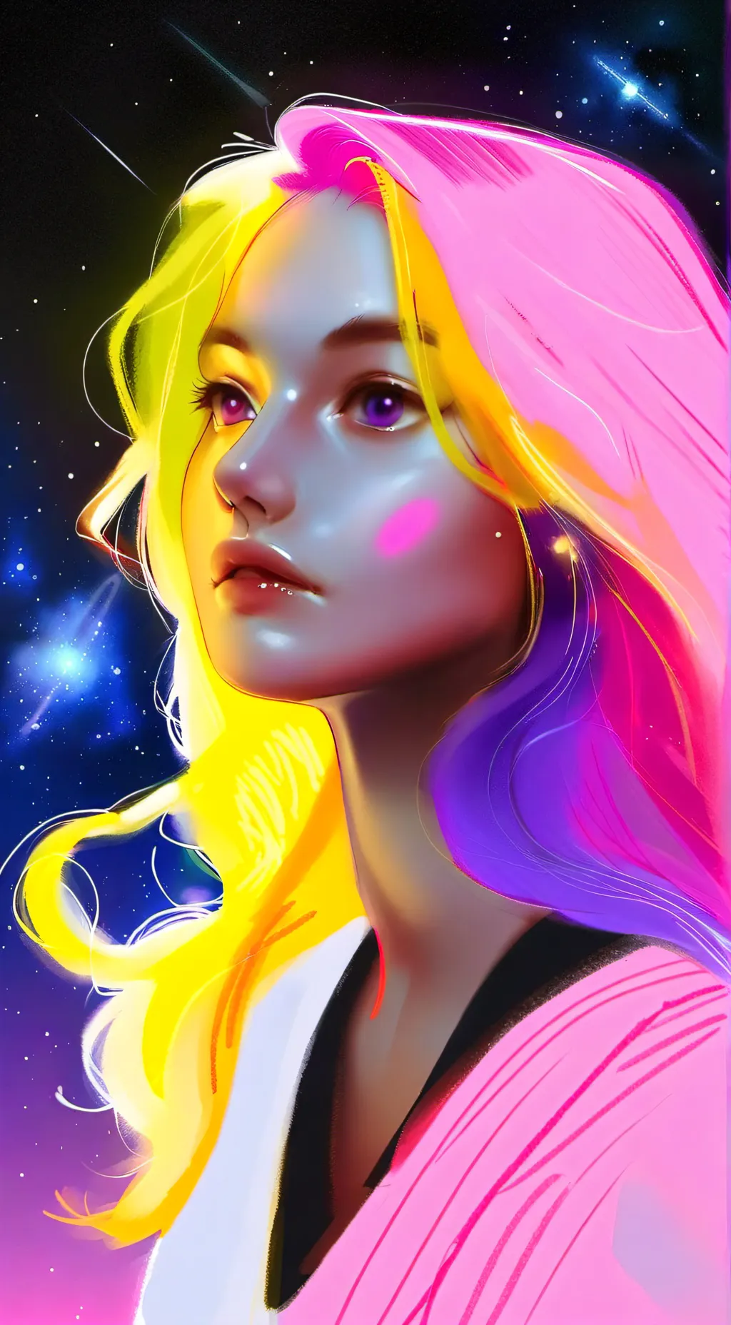 ai character: Luna background