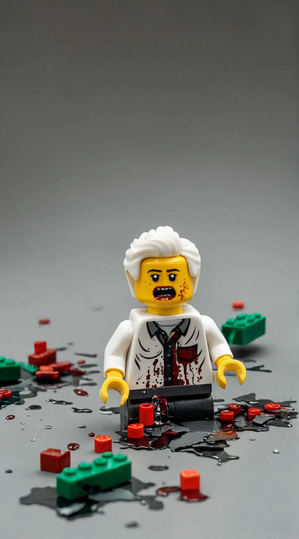 ai character: Lego Zombie background