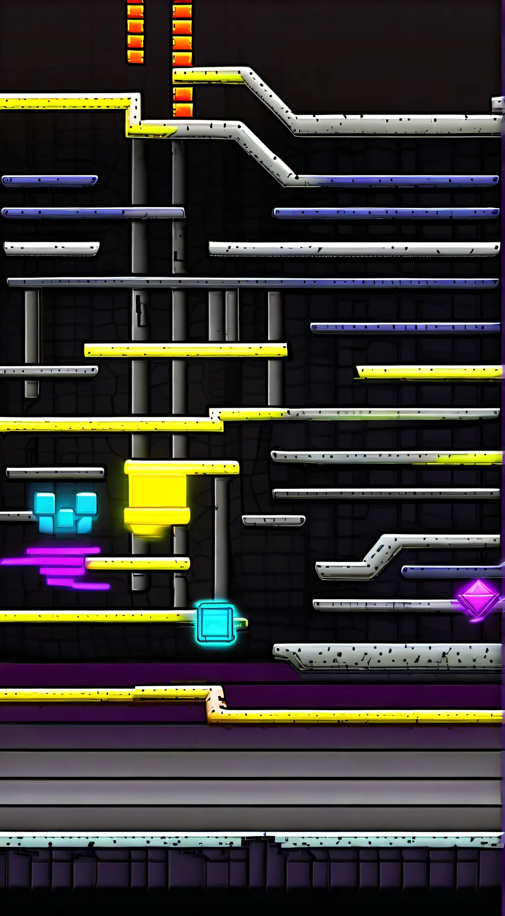 ai character: Geometry Dash background