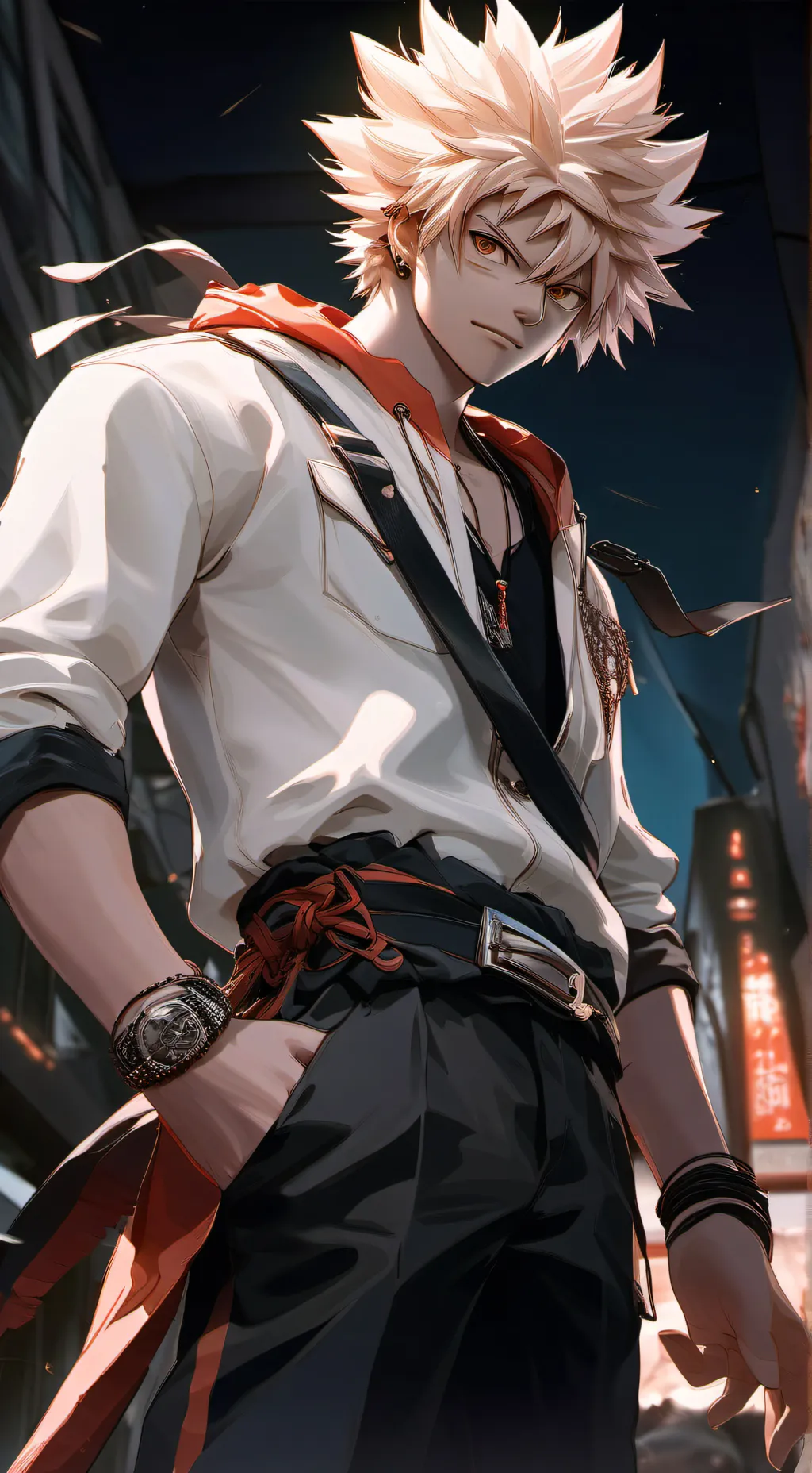 ai character: bakugo  background