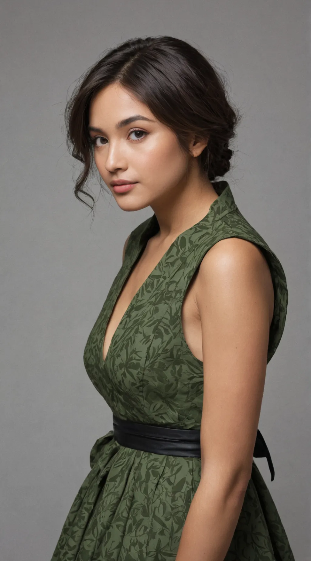 ai character: a normal girl background