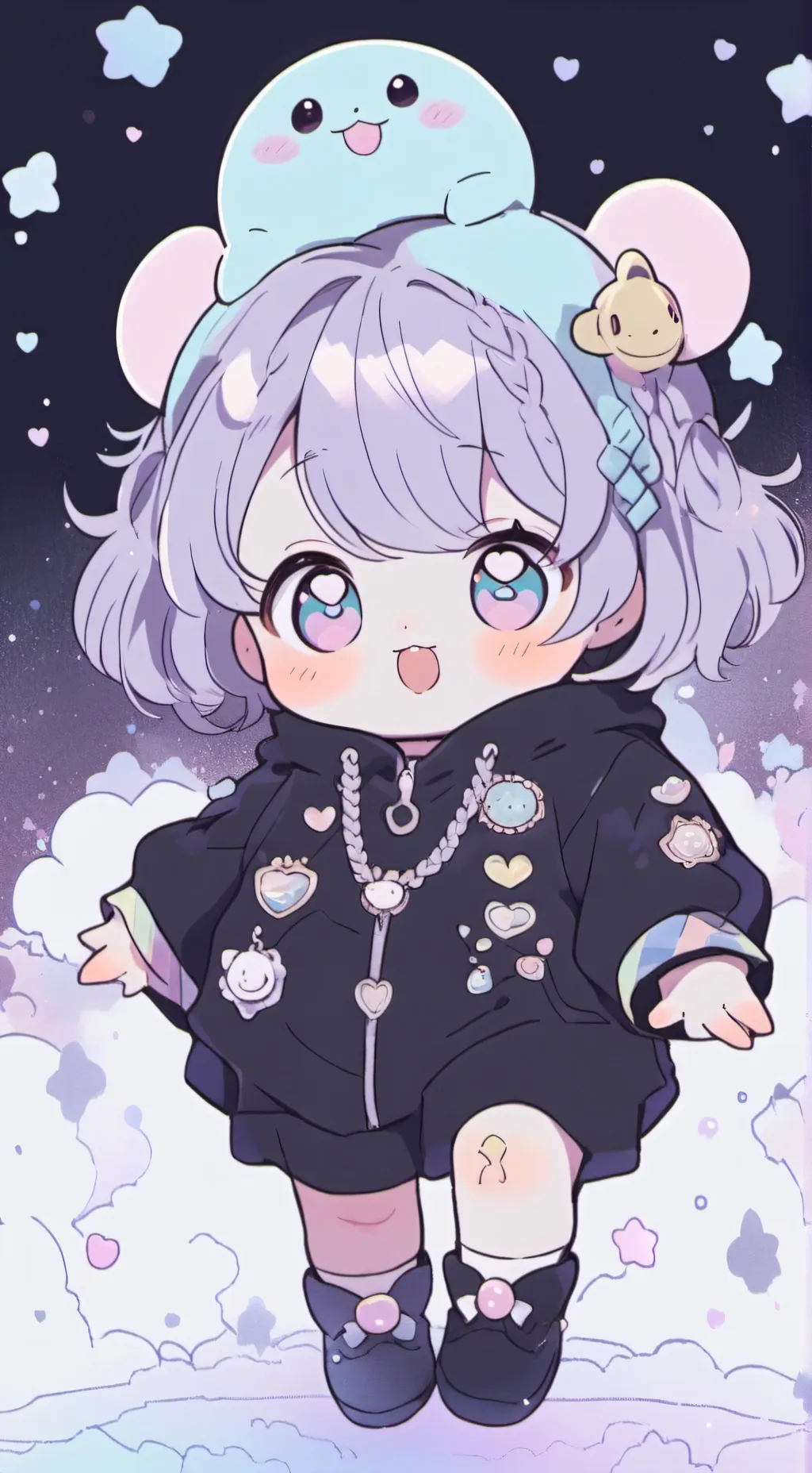 ai character: fat baby brother background