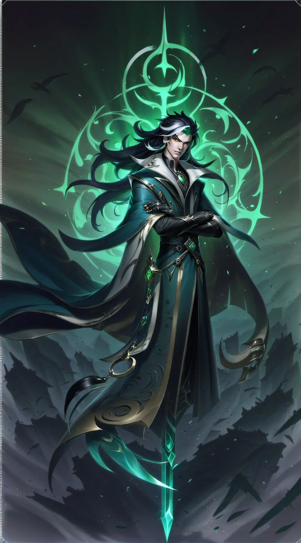 ai character: werido man background