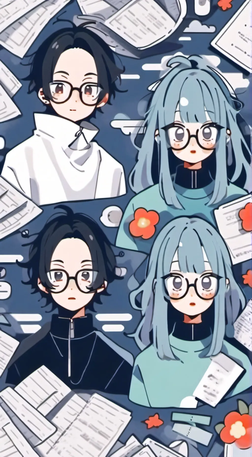 ai character: ☝Nerd🤓 background