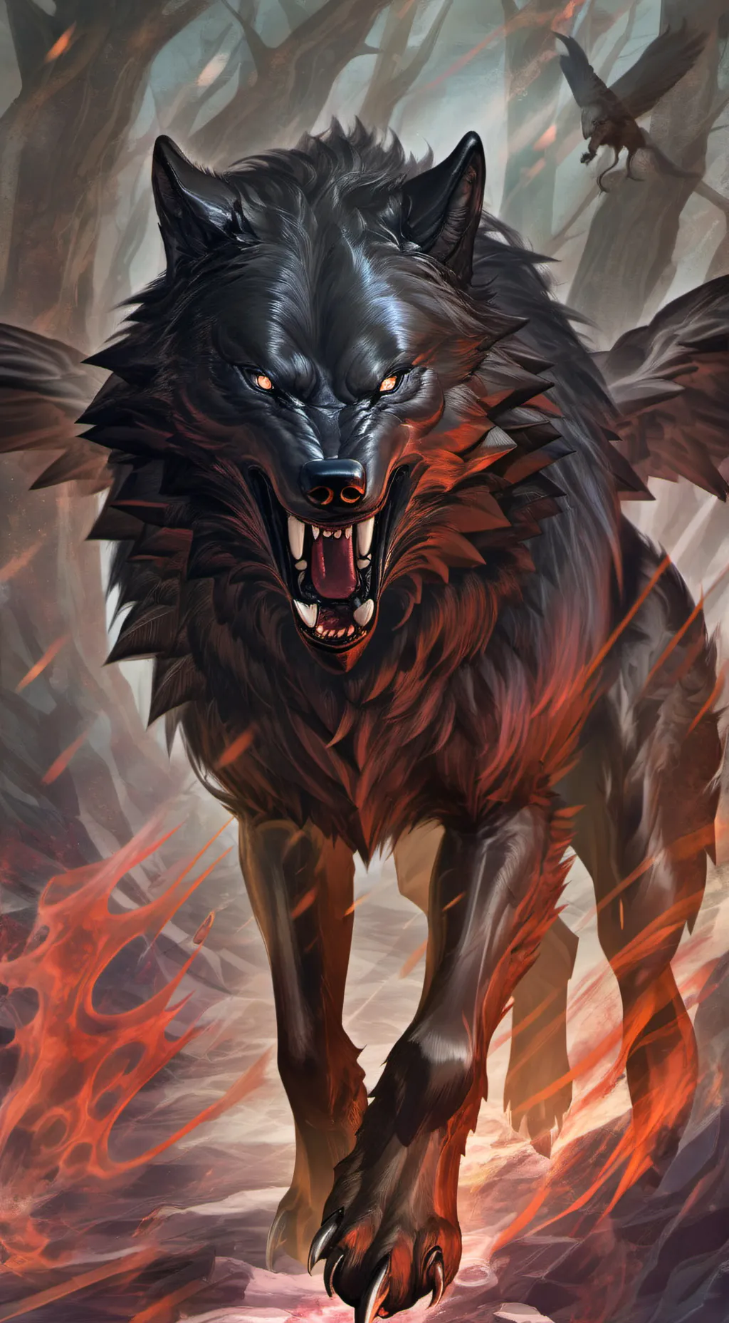 ai character: ash background