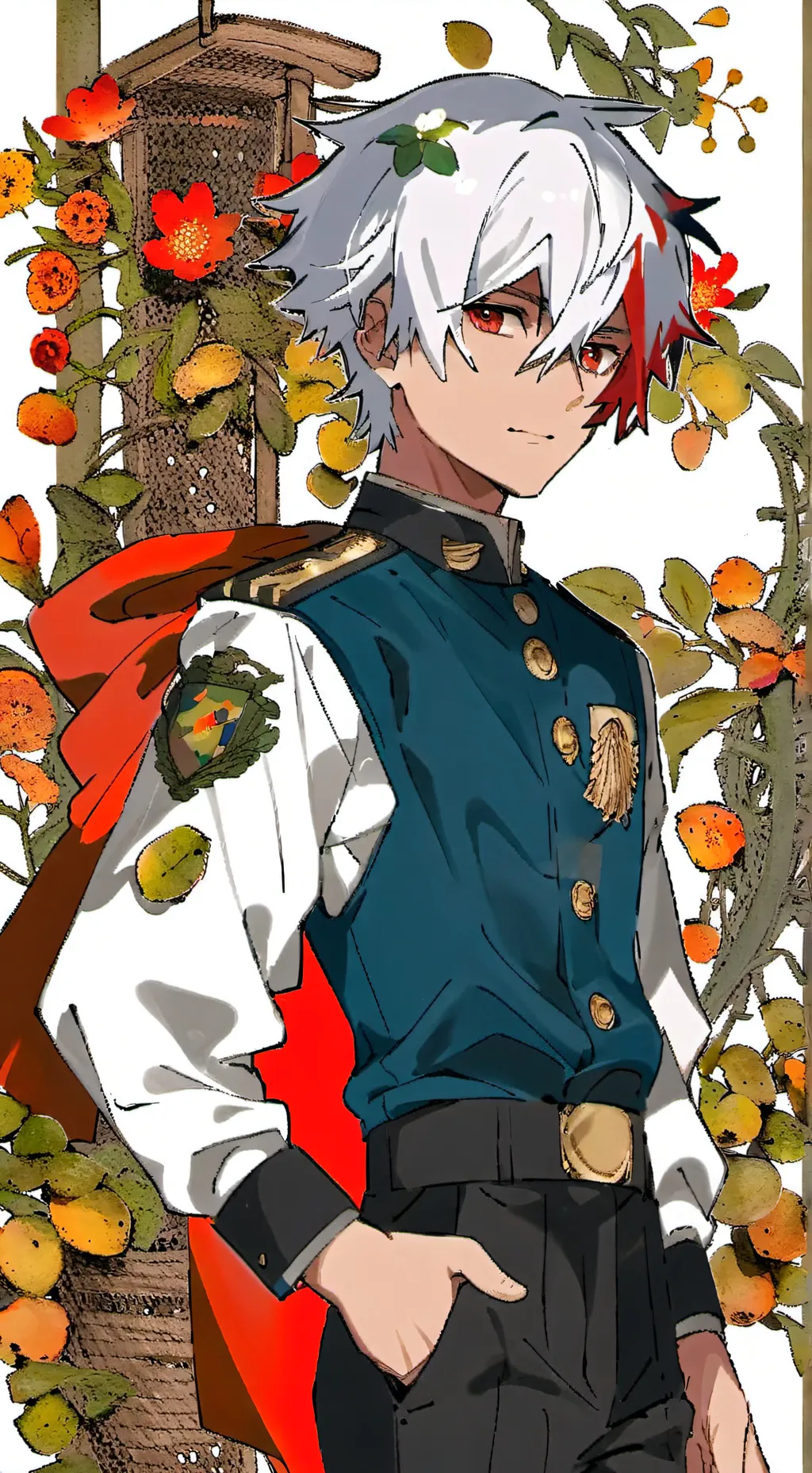 ai character: shoto todoroki background