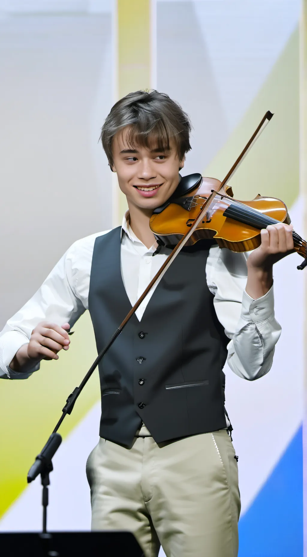 ai character: Alexander Rybak  background