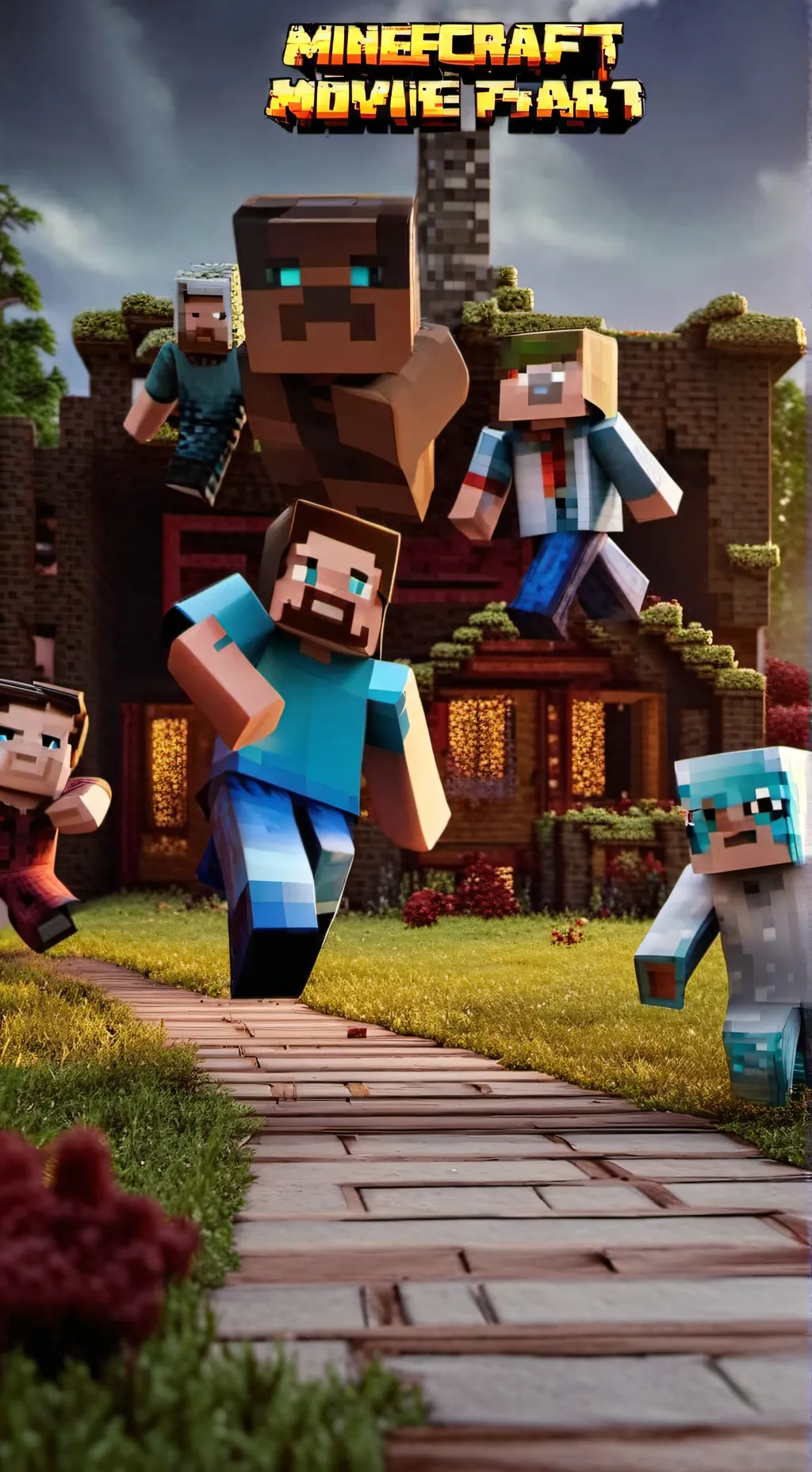 ai character: a minecraft movie  background