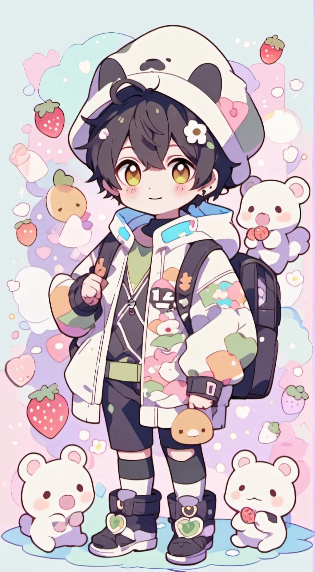 ai character: Hyunjin  background