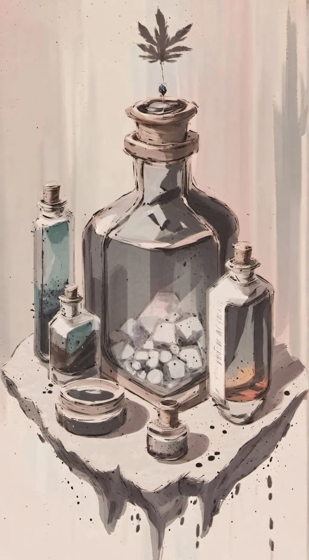 ai character: lab background