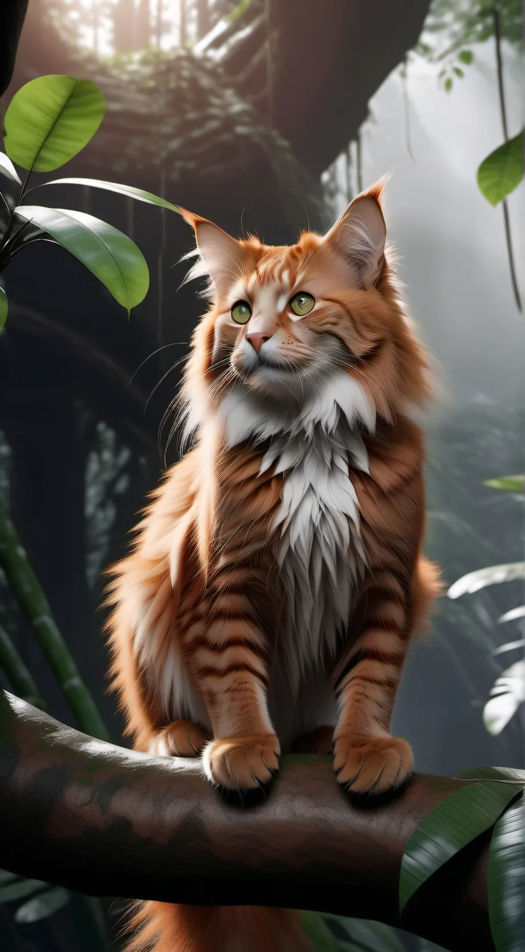 ai character: golden streck background