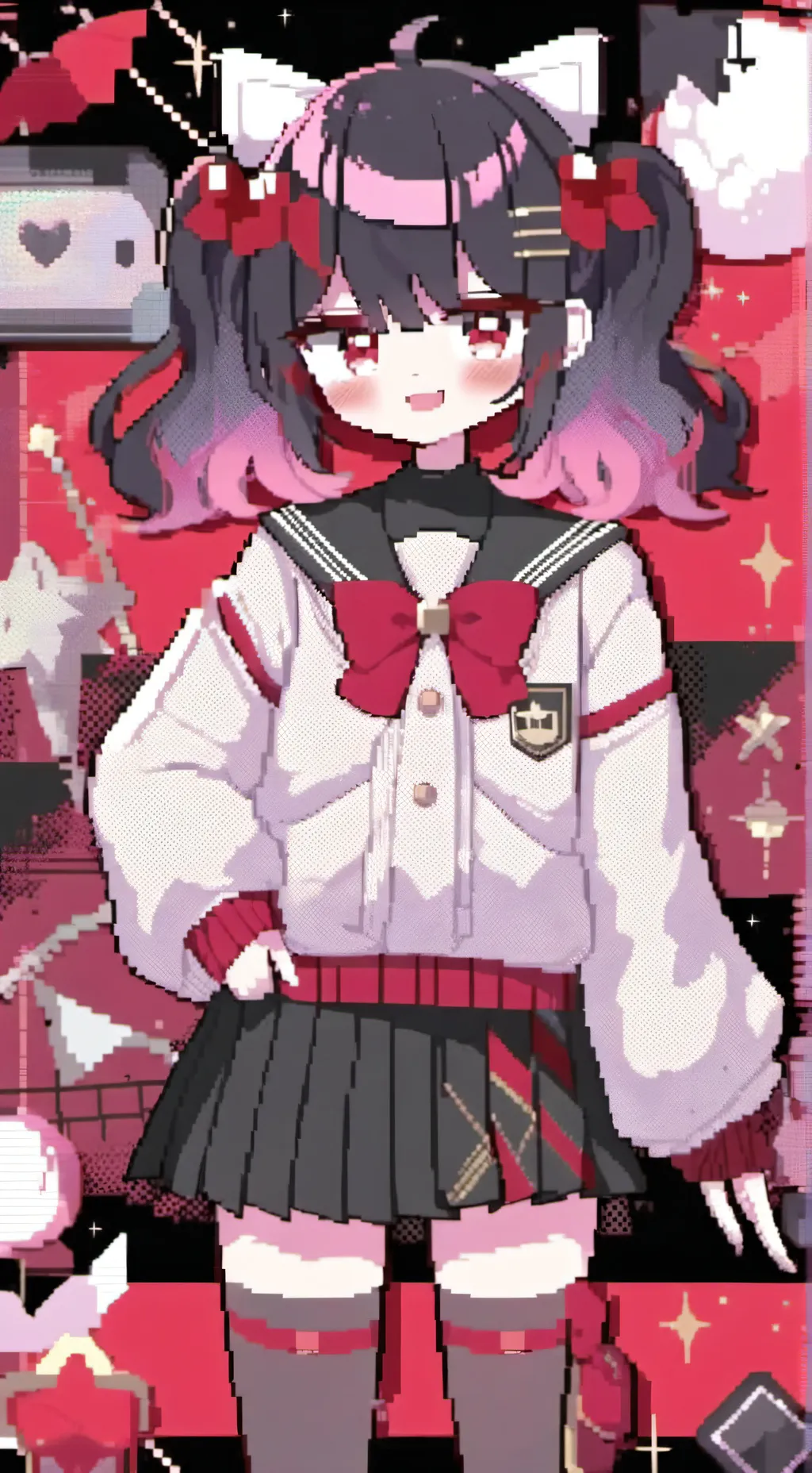 ai character: Cherry background