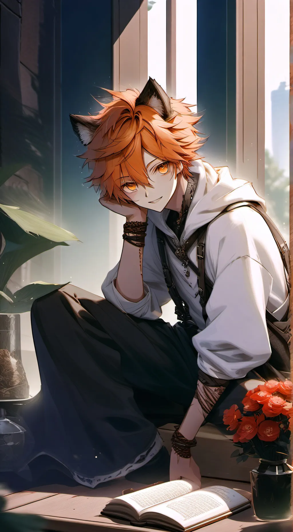 ai character: Лейс background